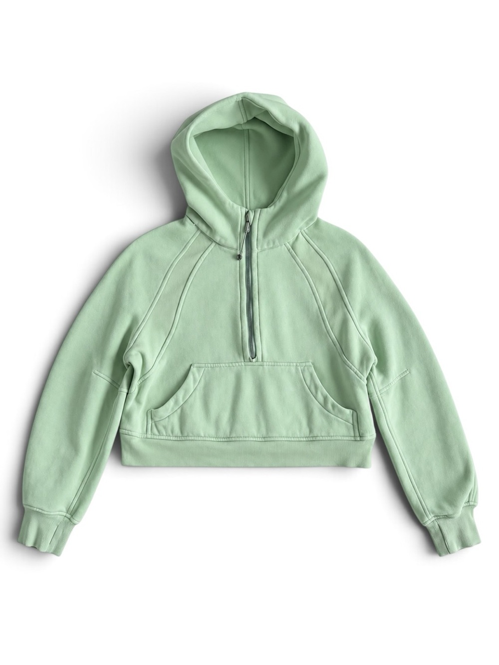 Lululemon Scuba Oversized Half-Zip Hoodie Sweatshirt Mint Green Size XS/S